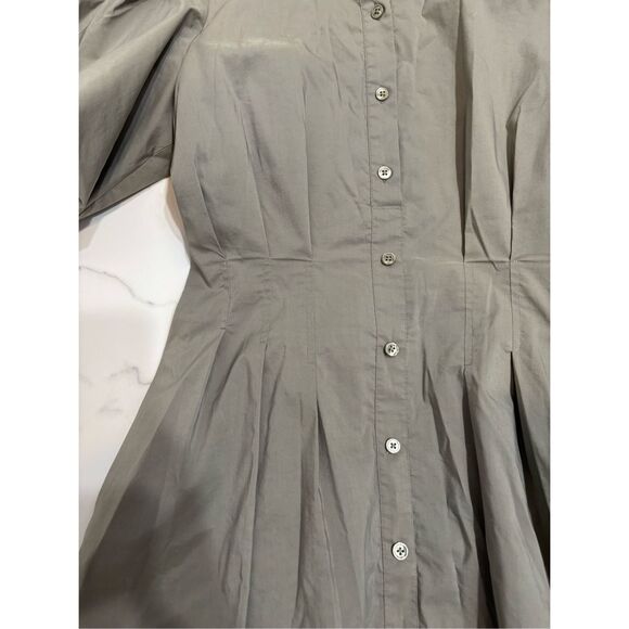 SIMKHAI Cleo Pleated Poplin Balloon Dress - Picture 6 of 8